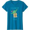imageStar Wars Yoda Best Ta Yoda Chibi Portrait Da de la Madre TShirtSapphire Blue