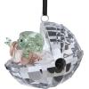 imageSwarovski Star Wars The Mandalorian The Child Crystal Figurine Teal and Brown CrystalsGrogu Ornament