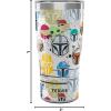 imageTervis Star Wars  Mandalorian  Peekaboo Made in USA Double Walled Insulated Tumbler Travel Cup Keeps Drinks Cold ampamp Hot 24oz with Straw Lid ClassicStainless Steel