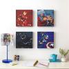 imageIdea Nuova The Mandalorian featuring Grogu aka The Child 4 Pack Square Canvas Wall Art Set 11quotx11quot eachAvengers  Iron man  Thor  Black Panther  Captain America