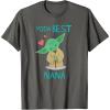 imageStar Wars Yoda Best Nana Yoda Chibi Portrait Mothers Day TShirtAsphalt Grey