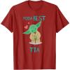 imageStar Wars Yoda Best Ta Yoda Chibi Portrait Da de la Madre TShirtCranberry Red