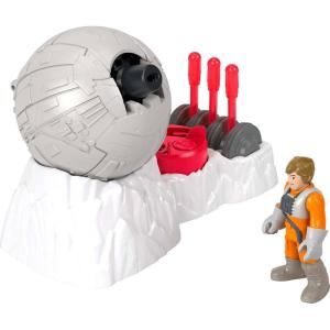 imageFisherPrice Imaginext Star Wars Toys Rebel Base Cannon Launcher with Luke Skywalker Metal Character Key for Kids Ages 3 Years