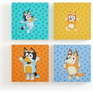 imageIdea Nuova The Mandalorian featuring Grogu aka The Child 4 Pack Square Canvas Wall Art Set 11quotx11quot eachBluey