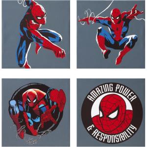 imageIdea Nuova The Mandalorian featuring Grogu aka The Child 4 Pack Square Canvas Wall Art Set 11quotx11quot eachSpiderman Amazing Power  Responsibility