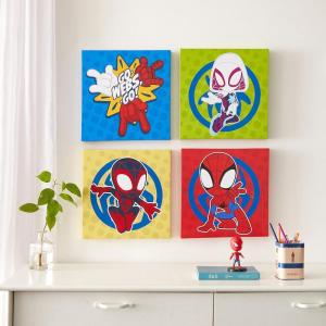 imageIdea Nuova The Mandalorian featuring Grogu aka The Child 4 Pack Square Canvas Wall Art Set 11quotx11quot eachSpidey and his Amazing Friends