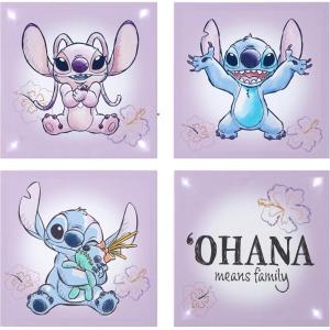 imageIdea Nuova The Mandalorian featuring Grogu aka The Child 4 Pack Square Canvas Wall Art Set 11quotx11quot eachStitch