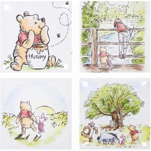 imageIdea Nuova The Mandalorian featuring Grogu aka The Child 4 Pack Square Canvas Wall Art Set 11quotx11quot eachWinnie The Pooh