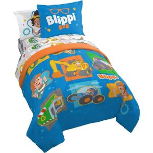 imageJay Franco Star Wars Empire Strikes Back 4 Piece Full Bed Set  Includes Reversible Comforter ampamp Sheet Set  Super Soft Fade Resistant MicrofiberBlue  Blippi