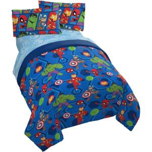 imageJay Franco Star Wars Empire Strikes Back 4 Piece Full Bed Set  Includes Reversible Comforter ampamp Sheet Set  Super Soft Fade Resistant MicrofiberBlue  Avengers