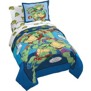imageJay Franco Star Wars Empire Strikes Back 4 Piece Full Bed Set  Includes Reversible Comforter ampamp Sheet Set  Super Soft Fade Resistant MicrofiberBlue  Tmnt