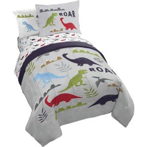 imageJay Franco Star Wars Empire Strikes Back 4 Piece Full Bed Set  Includes Reversible Comforter ampamp Sheet Set  Super Soft Fade Resistant MicrofiberGray  Dinosaur