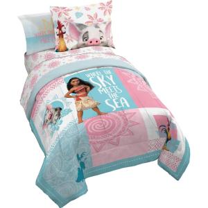 imageJay Franco Star Wars Empire Strikes Back 4 Piece Full Bed Set  Includes Reversible Comforter ampamp Sheet Set  Super Soft Fade Resistant MicrofiberMulti  Moana
