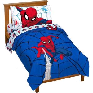 imageJay Franco Star Wars Empire Strikes Back 4 Piece Full Bed Set  Includes Reversible Comforter ampamp Sheet Set  Super Soft Fade Resistant MicrofiberMulti  Spiderman