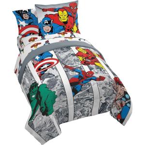 imageJay Franco Star Wars Empire Strikes Back 4 Piece Full Bed Set  Includes Reversible Comforter ampamp Sheet Set  Super Soft Fade Resistant MicrofiberMulti  Avengers