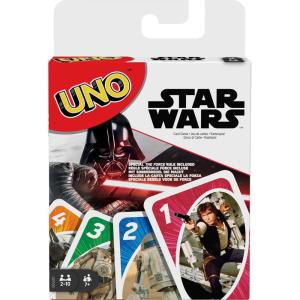 imageMattel Games UNO Star Wars Card Game for Kids ampamp Family with Themed Deck ampamp Special Rule 210 Players