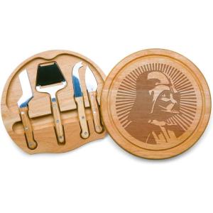 imagePICNIC TIME Star Wars Death Star Circo Cheese Board and Knife Set Charcuterie Board Set Wood Cutting Board ParawoodStar Wars Darth Vader  Parawood