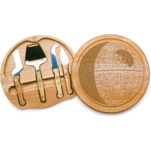 imagePICNIC TIME Star Wars Death Star Circo Cheese Board and Knife Set Charcuterie Board Set Wood Cutting Board ParawoodStar Wars Death Star  Parawood