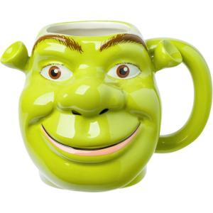 imageSilver Buffalo Sculpted Ceramic Mug One Size Pack of 1 Death StarShrek Face Grin