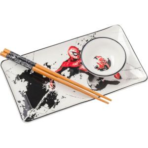imageSilver Buffalo Star Wars Boxed Ceramic Sushi Set Featuring Darth Vader Death Star ATAT and Stormtroopers 3 Piece SetSpiderMan Spidey Painting
