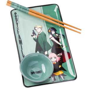 imageSilver Buffalo Star Wars Boxed Ceramic Sushi Set Featuring Darth Vader Death Star ATAT and Stormtroopers 3 Piece SetSpy X Family
