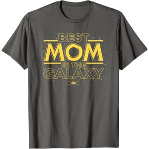 imageStar Wars Best Mom in the Galaxy Birthday Mothers Day TShirtAsphalt Grey