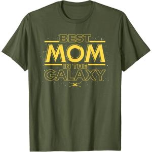 imageStar Wars Best Mom in the Galaxy Birthday Mothers Day TShirtOlive Green