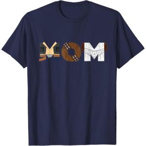 imageStar Wars Han Solo Chewbacca Leia Mom Mothers Day Birthday TShirtNavy Blue