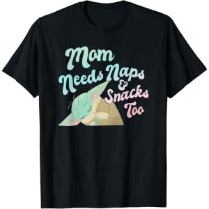 imageStar Wars The Mandalorian Mothers Day Mom Needs Naps TShirtBlack