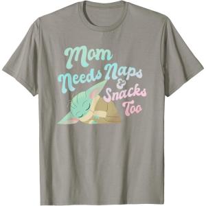 imageStar Wars The Mandalorian Mothers Day Mom Needs Naps TShirtSlate Grey