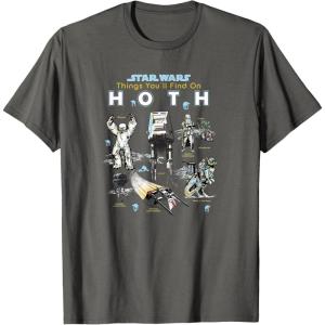 imageStar Wars Things Youll Find On Hoth TShirtAsphalt Grey