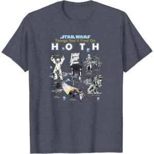 imageStar Wars Things Youll Find On Hoth TShirtHeather Blue