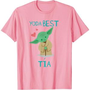 imageStar Wars Yoda Best Ta Yoda Chibi Portrait Da de la Madre TShirtPink