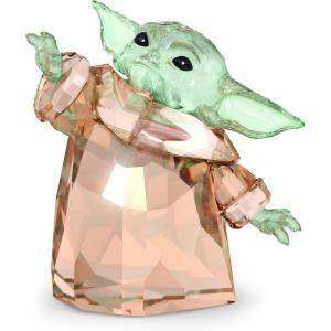 imageSwarovski Star Wars The Mandalorian The Child Crystal Figurine Teal and Brown CrystalsMandalorian  the Child