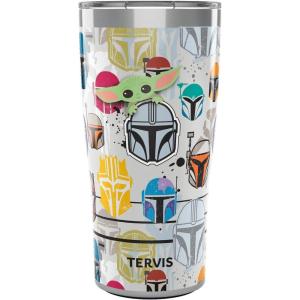 imageTervis Star Wars  Mandalorian  Peekaboo Made in USA Double Walled Insulated Tumbler Travel Cup Keeps Drinks Cold ampamp Hot 24oz with Straw Lid ClassicStainless Steel