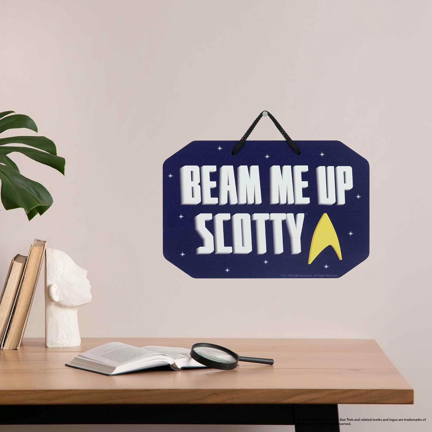 imageStar Trek I Love You to the Final Frontier Hanging Wood Wall Decor  Vintage Star Trek Sign  Great Gift IdeaBlueWhite