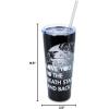 imageSilver Buffalo Star Wars Love You to the Death Star and Back Double Walled Stainless Steel Tumbler w Straw 22Ounces