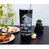 imageSilver Buffalo Star Wars Love You to the Death Star and Back Double Walled Stainless Steel Tumbler w Straw 22Ounces