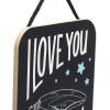 imageStar Trek I Love You to the Final Frontier Hanging Wood Wall Decor  Vintage Star Trek Sign  Great Gift IdeaBlue