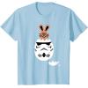 imageStar Wars Chocolate Bunny and Stormtrooper Easter Egg Funny TShirtBaby Blue