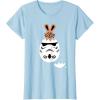 imageStar Wars Chocolate Bunny and Stormtrooper Easter Egg Funny TShirtBaby Blue