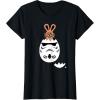 imageStar Wars Chocolate Bunny and Stormtrooper Easter Egg Funny TShirtBlack