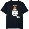 imageStar Wars Chocolate Bunny and Stormtrooper Easter Egg Funny TShirtBlack