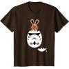 imageStar Wars Chocolate Bunny and Stormtrooper Easter Egg Funny TShirtBrown