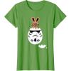 imageStar Wars Chocolate Bunny and Stormtrooper Easter Egg Funny TShirtGrass Green