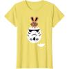 imageStar Wars Chocolate Bunny and Stormtrooper Easter Egg Funny TShirtLemon Yellow