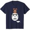 imageStar Wars Chocolate Bunny and Stormtrooper Easter Egg Funny TShirtNavy Blue