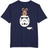 imageStar Wars Chocolate Bunny and Stormtrooper Easter Egg Funny TShirtNavy Blue