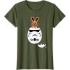 imageStar Wars Chocolate Bunny and Stormtrooper Easter Egg Funny TShirtOlive Green
