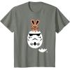 imageStar Wars Chocolate Bunny and Stormtrooper Easter Egg Funny TShirtOlive Heather